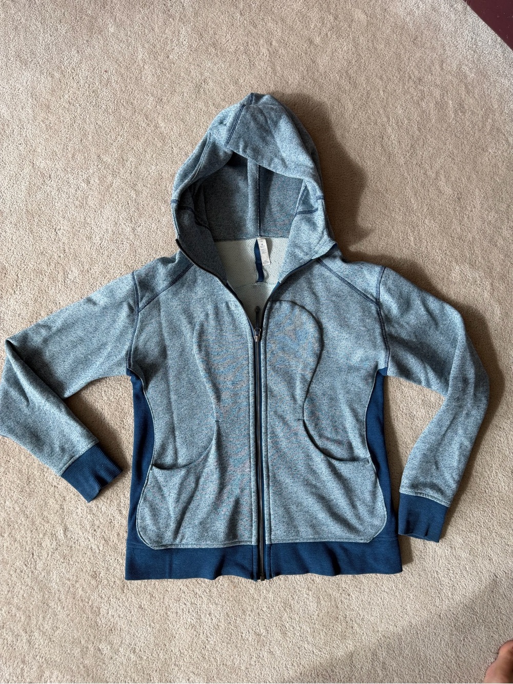 lululemon athletica blue sweater/cardigan